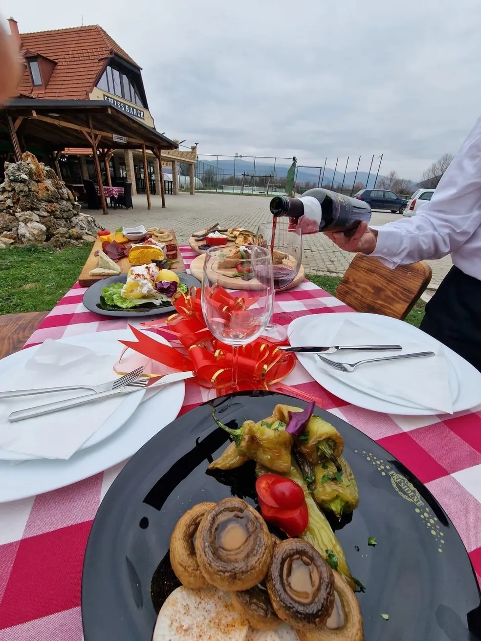 Artisanal dessert presentation